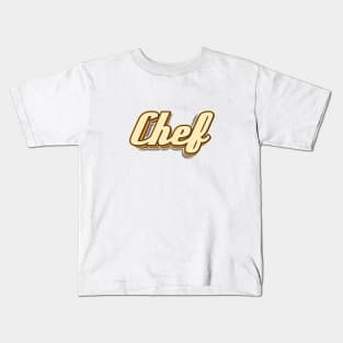 Chef typography Kids T-Shirt